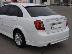 Накладка на задний бампер Лачетти седан